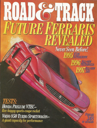 ROAD & TRACK 1994 MAR - PRELUDE VTEC, M3, FERRARIS